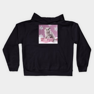 Gifty British Shorthair Kitten Kids Hoodie